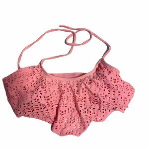 rue bleu Swimsuit‎ Bikini Top Pink Peach Size Small